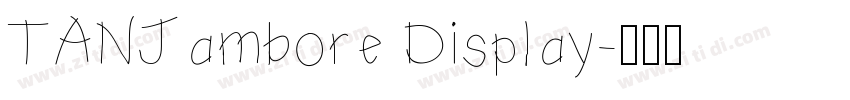 TANJambore Display字体转换